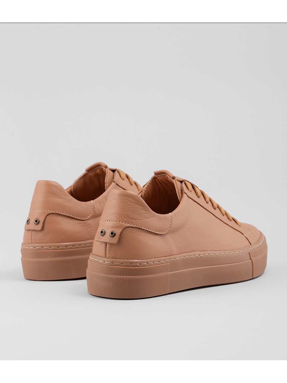 NUDE DERİ KADIN SNEAKER